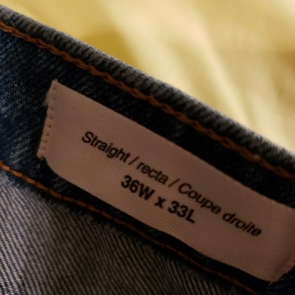 Goodthreads Men's Straight-Fit Jeans 36x33 NEW medium Blue - Picture 3 of 10